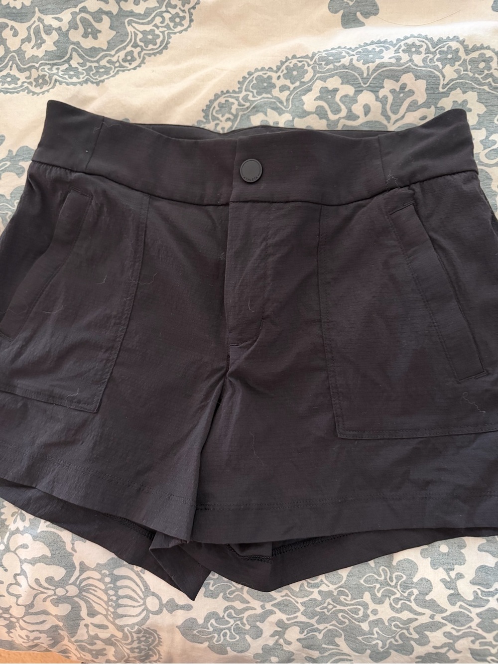 Athleta Black High-Rise Athletic Shorts